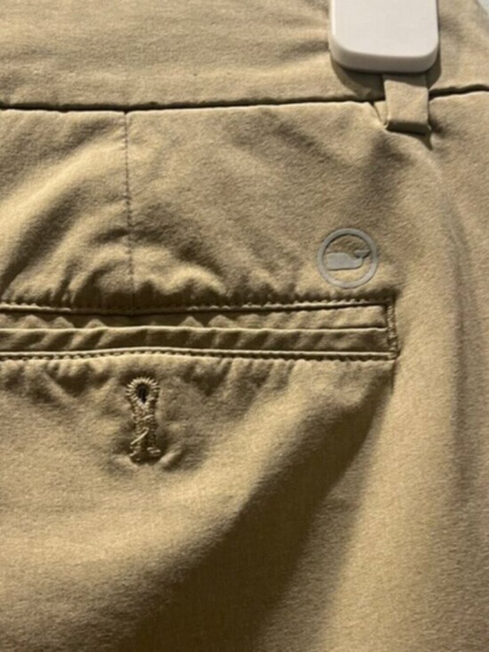 Vineyard Vines Men’s Khaki Chino Flat Front Shorts Tan Size 32 - Picture 4 of 7